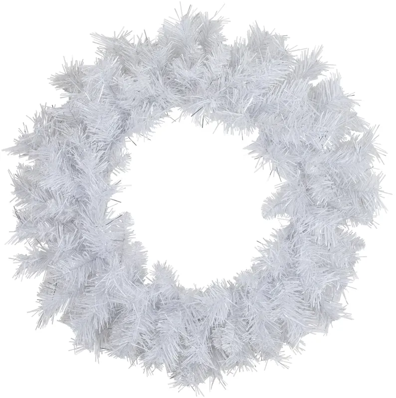 White Pine Artificial Christmas Wreath  24-Inch  Unlit