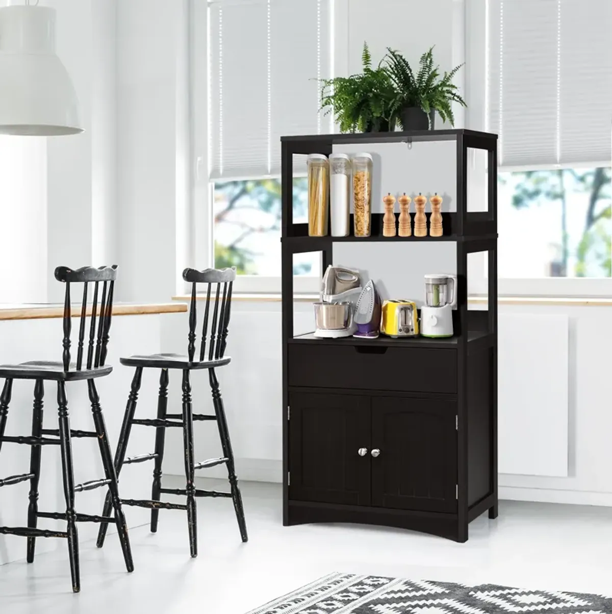 Bathroom Storage Cabinet with Drawer and Shelf Floor Cabinet