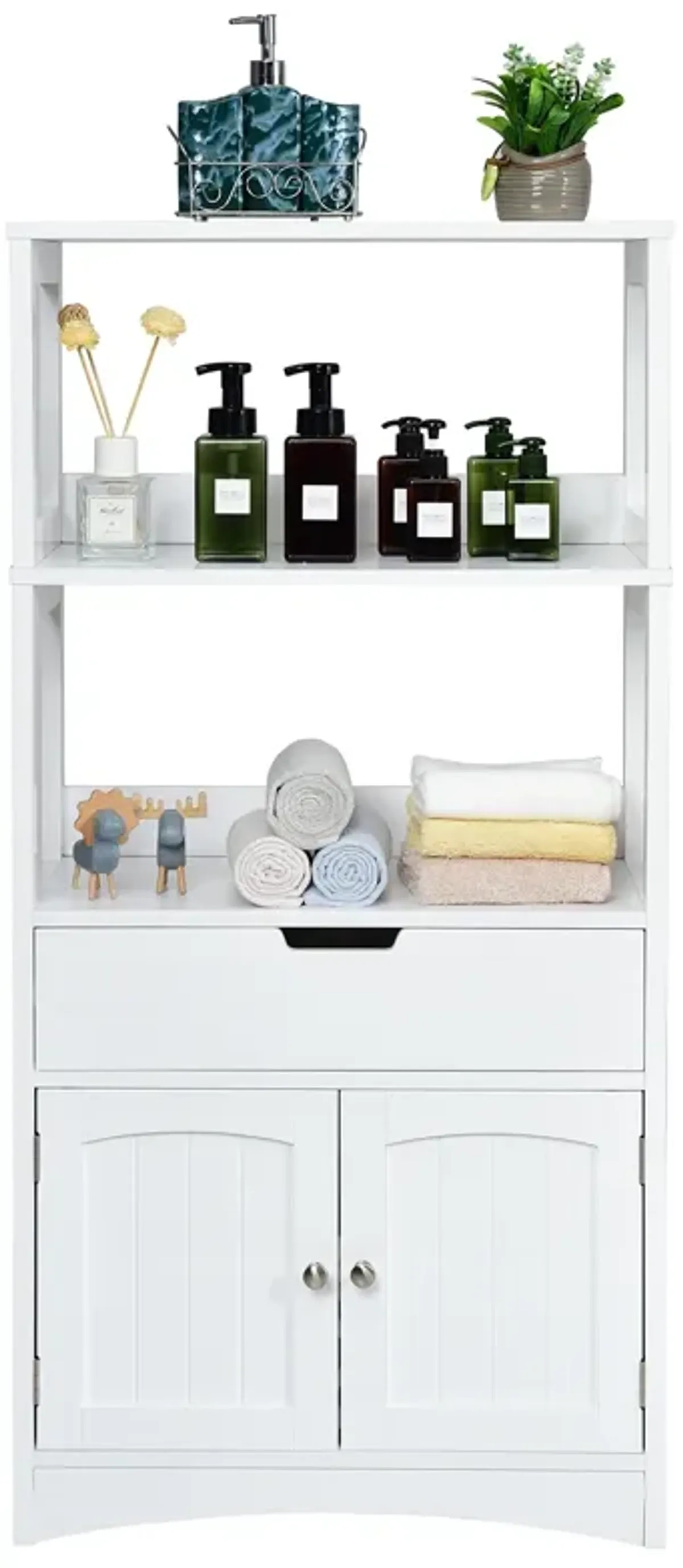 Bathroom Storage Cabinet with Drawer and Shelf Floor Cabinet