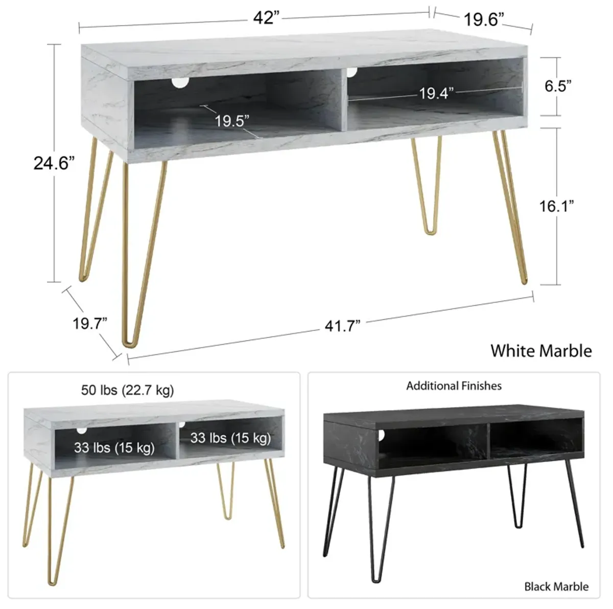 Athena TV Stand for TVs up to 42"