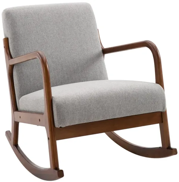 Wooden Framed Living Room Side Chair with Thick Padded Cushions and Back Support