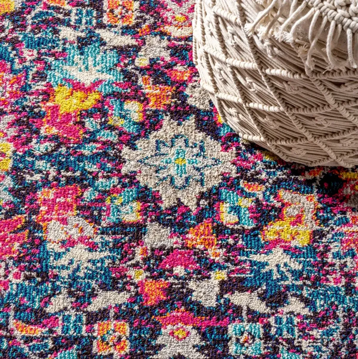 Alfombra Modern Persian Boho Floral Area Rug