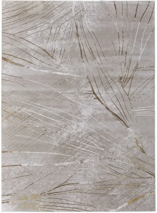 Waldor 39NBF 5' x 8' Taupe/Brown/Silver Rug