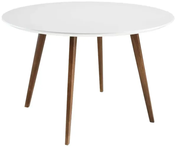 Modway - Platter Round Dining Table White