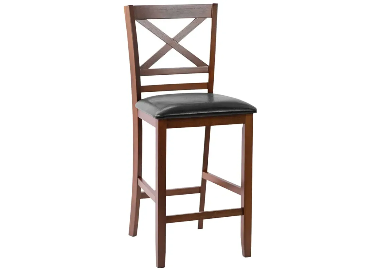 Set of 2 Bar Stools 25 Inch Counter Height Chairs