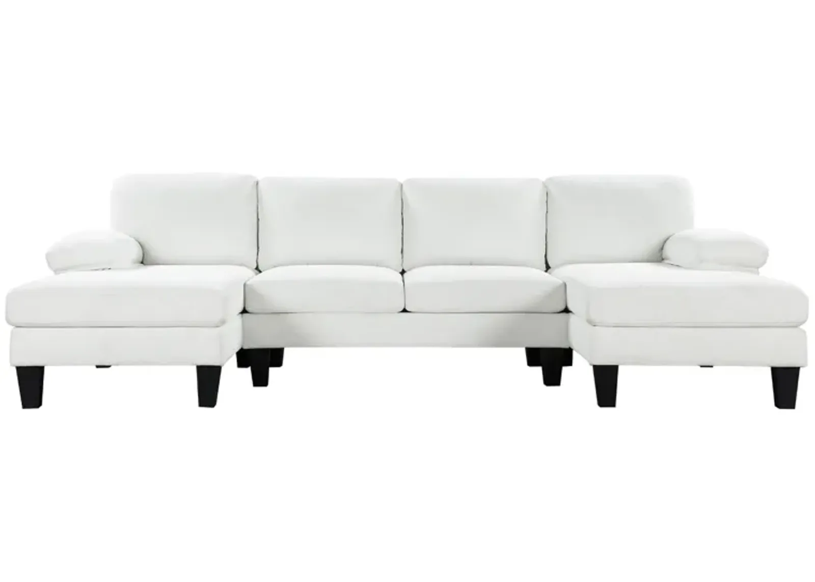 Merax Upholstered 6-Seat Sofa Bed with Double Chaise