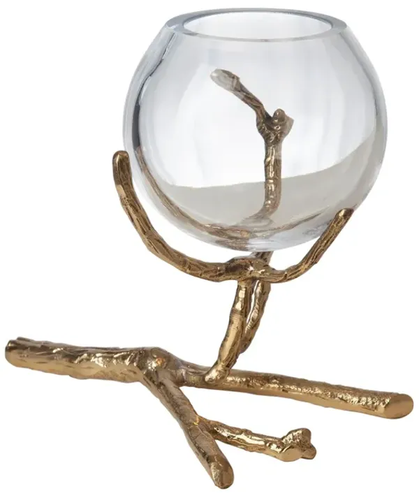 Twig Vase Holder-Brass