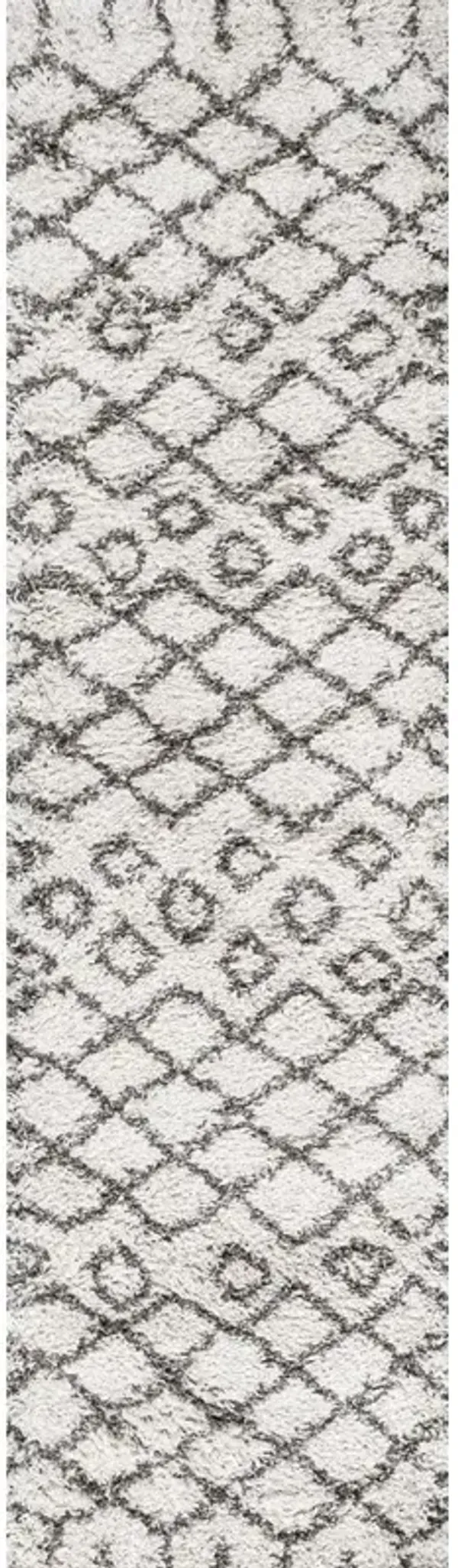 Algaida Moroccan Diamond Shag Area Rug