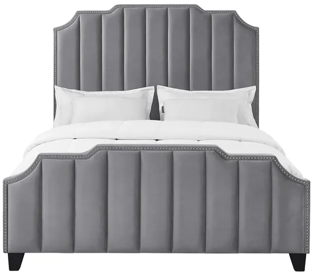 Inspired Home Ruhi Velvet Platform Bed