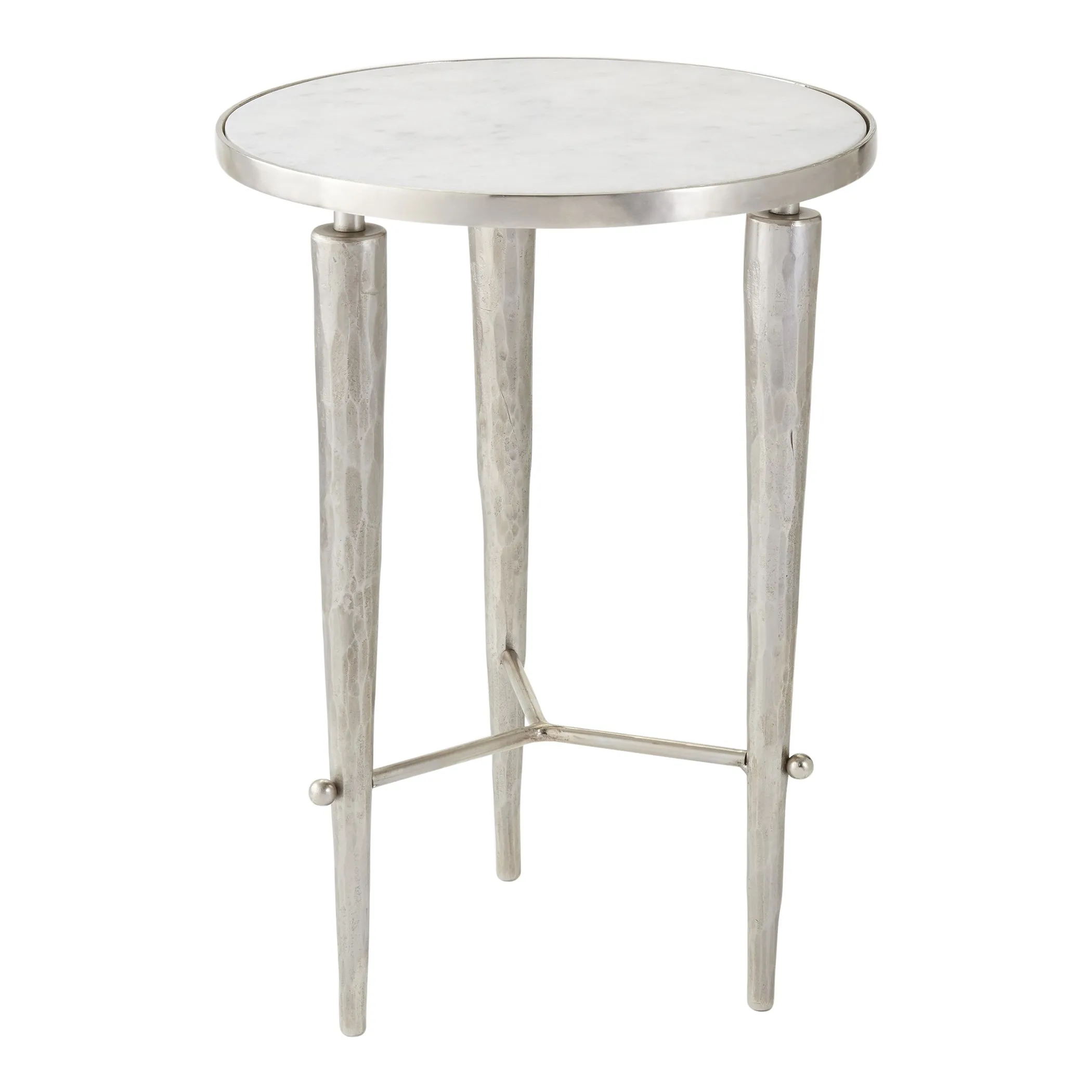 Jasper Accent Table- Silver