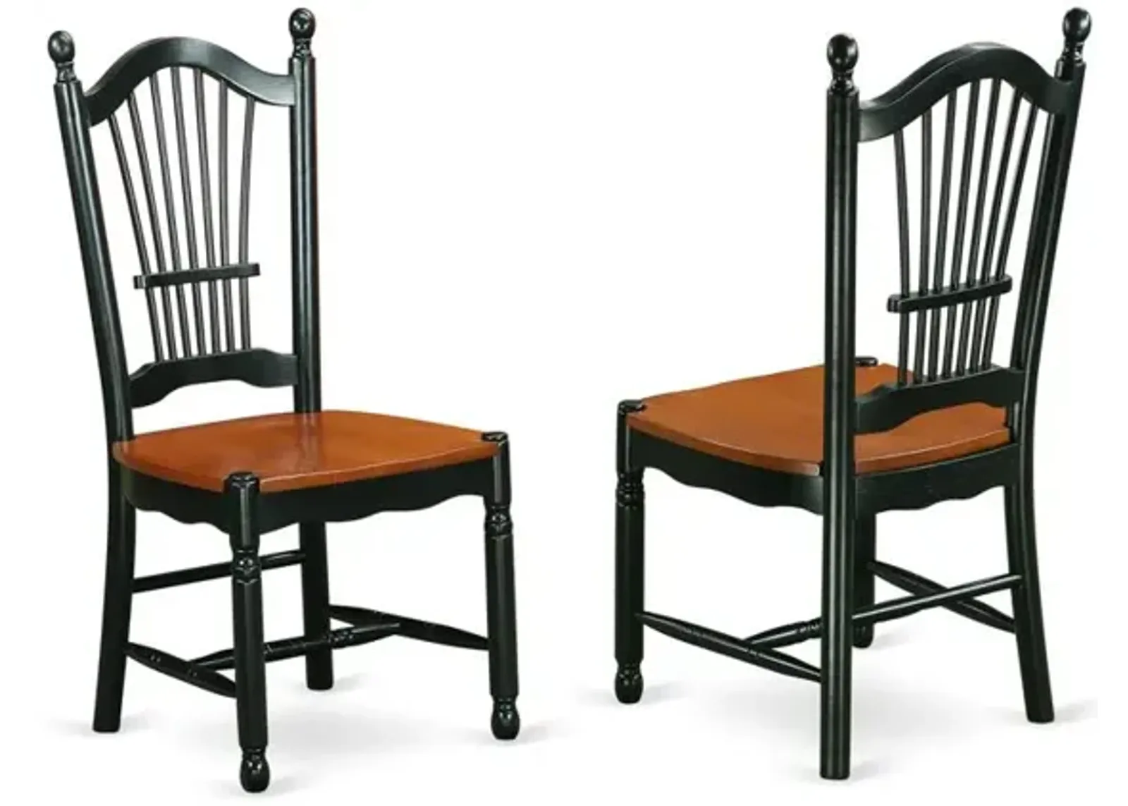 Dining Chair Black & Cherry