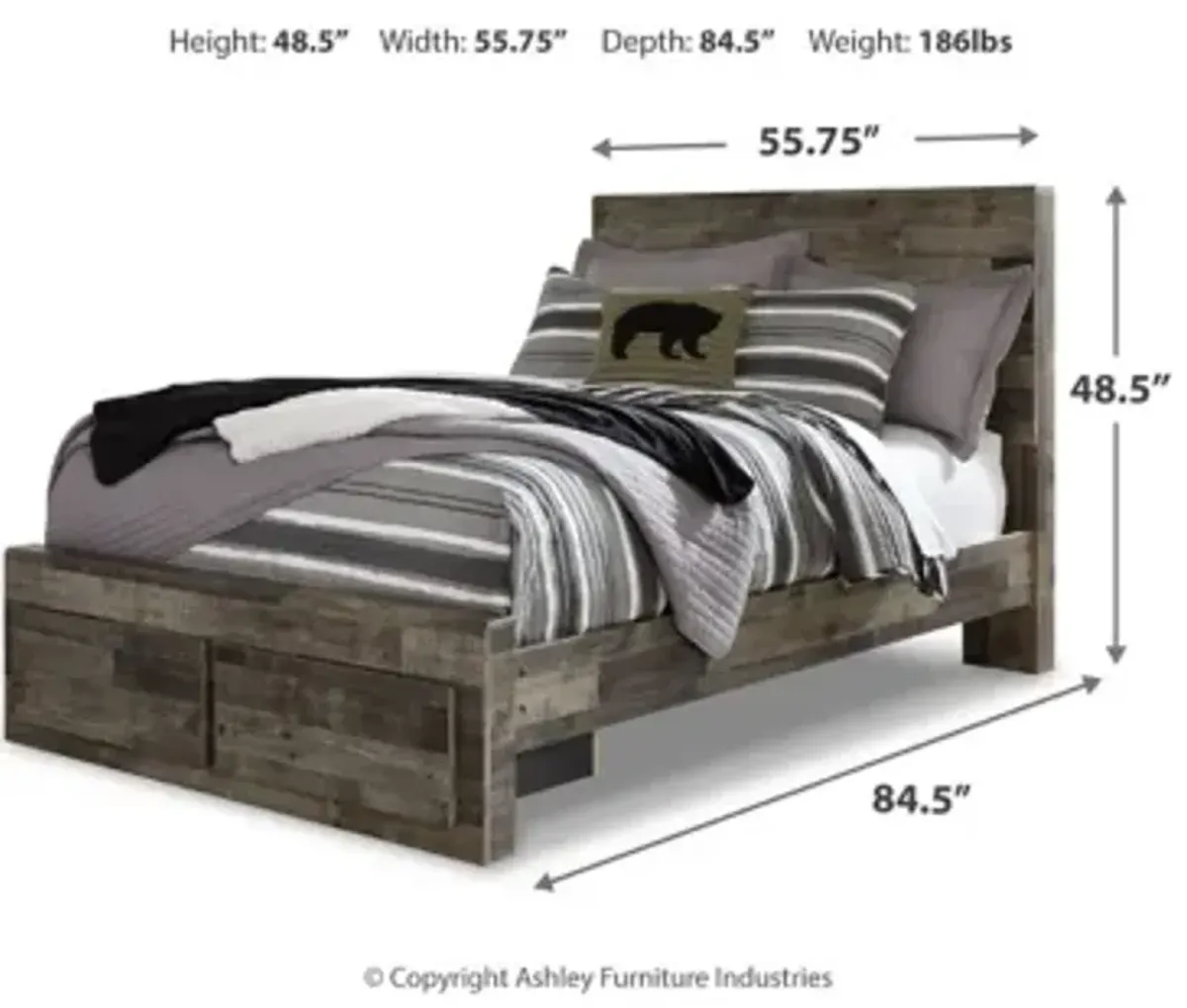 Derekson Full Panel Bed