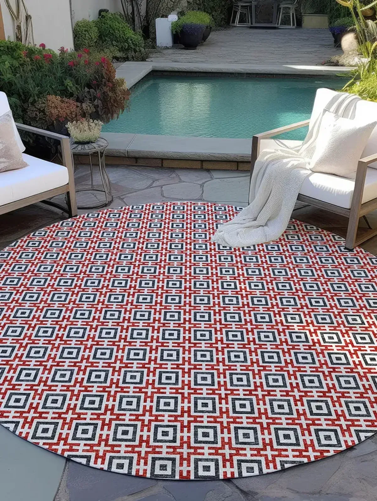 Marlo MO1 Red 8' Rug