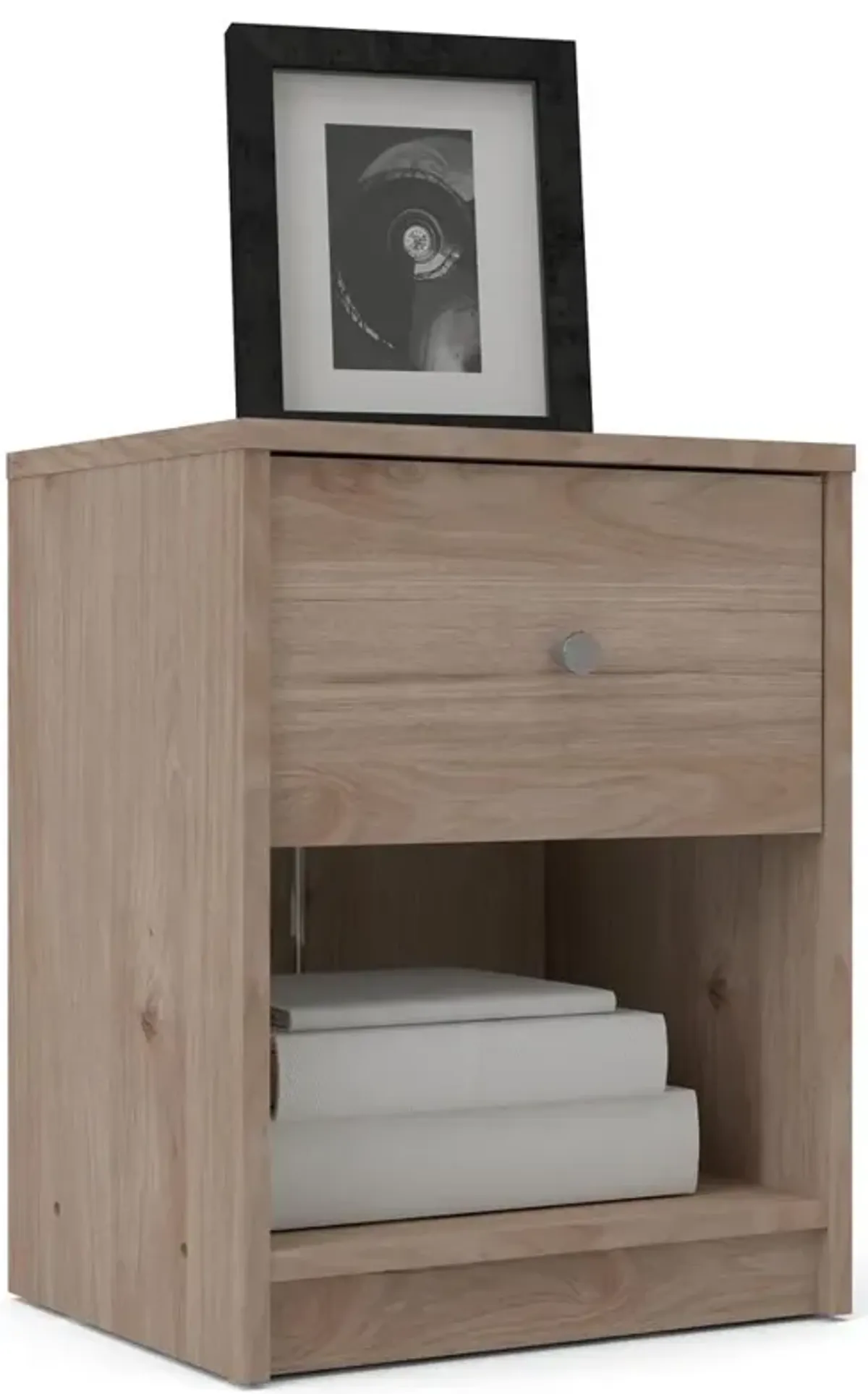 Tvilum Portland 1 Drawer Nightstand, Jackson Hickory