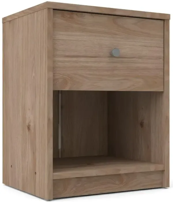 Tvilum Portland 1 Drawer Nightstand, Jackson Hickory
