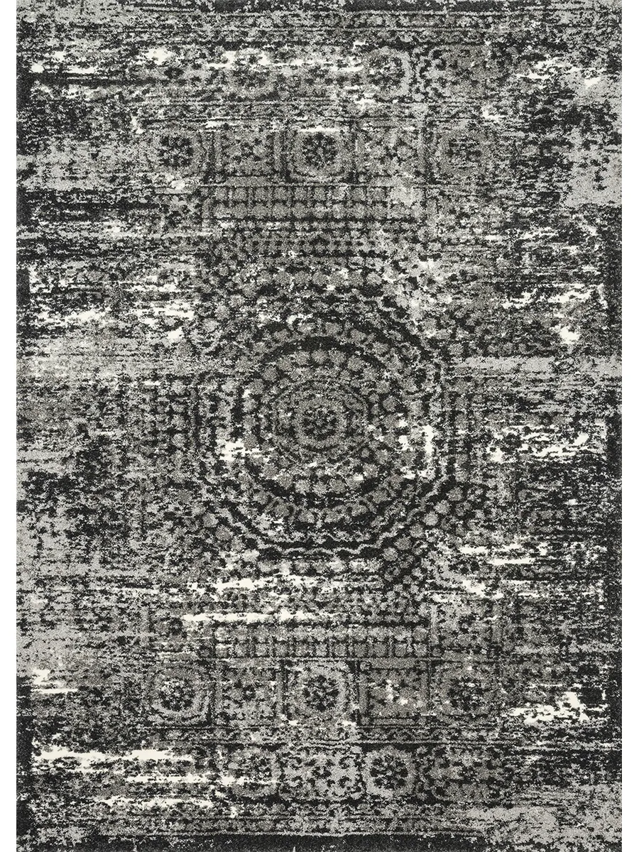 Viera VR11 Graphite/Black 2'5" x 7'7" Rug