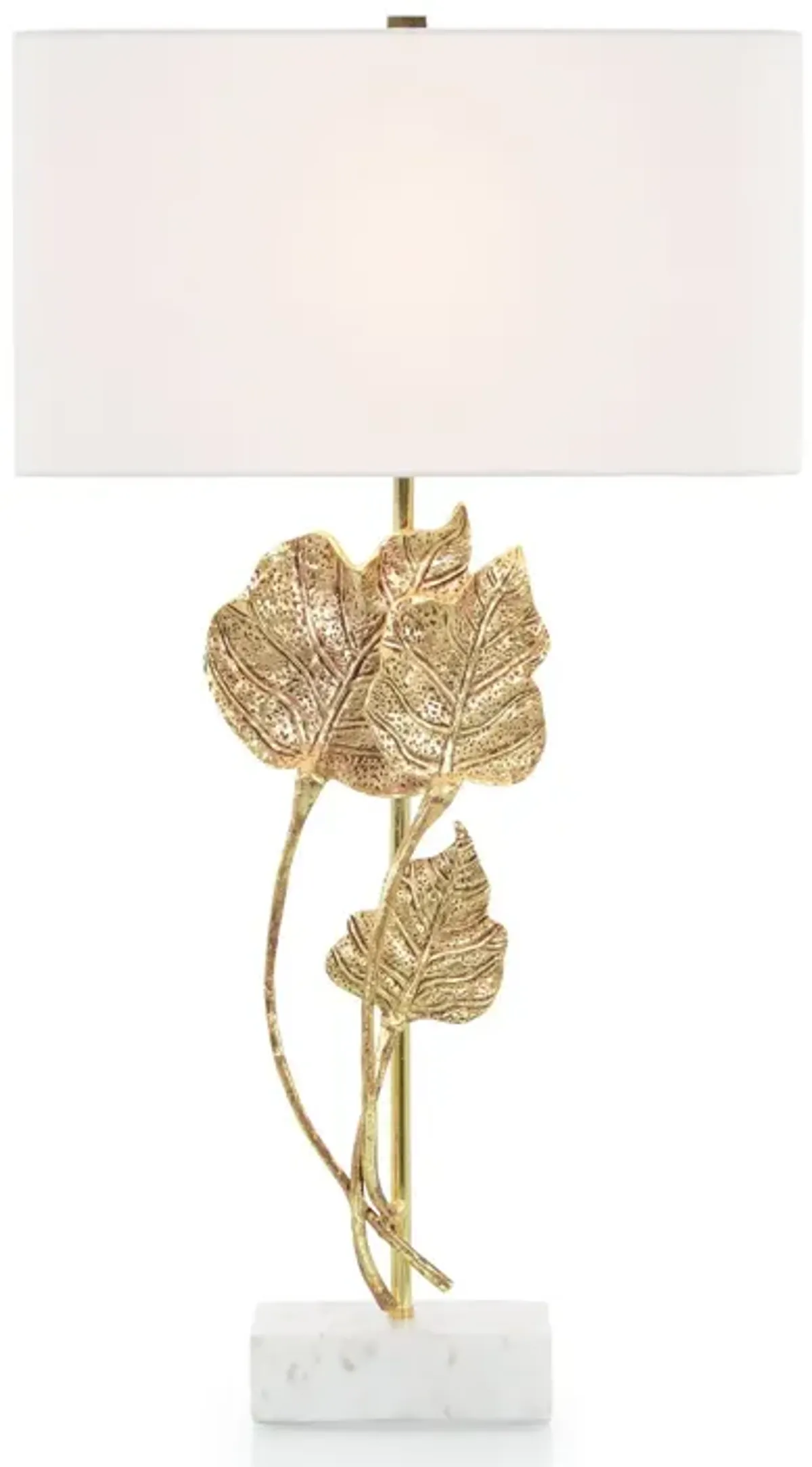 Antique Gold Leaf Table Lamp
