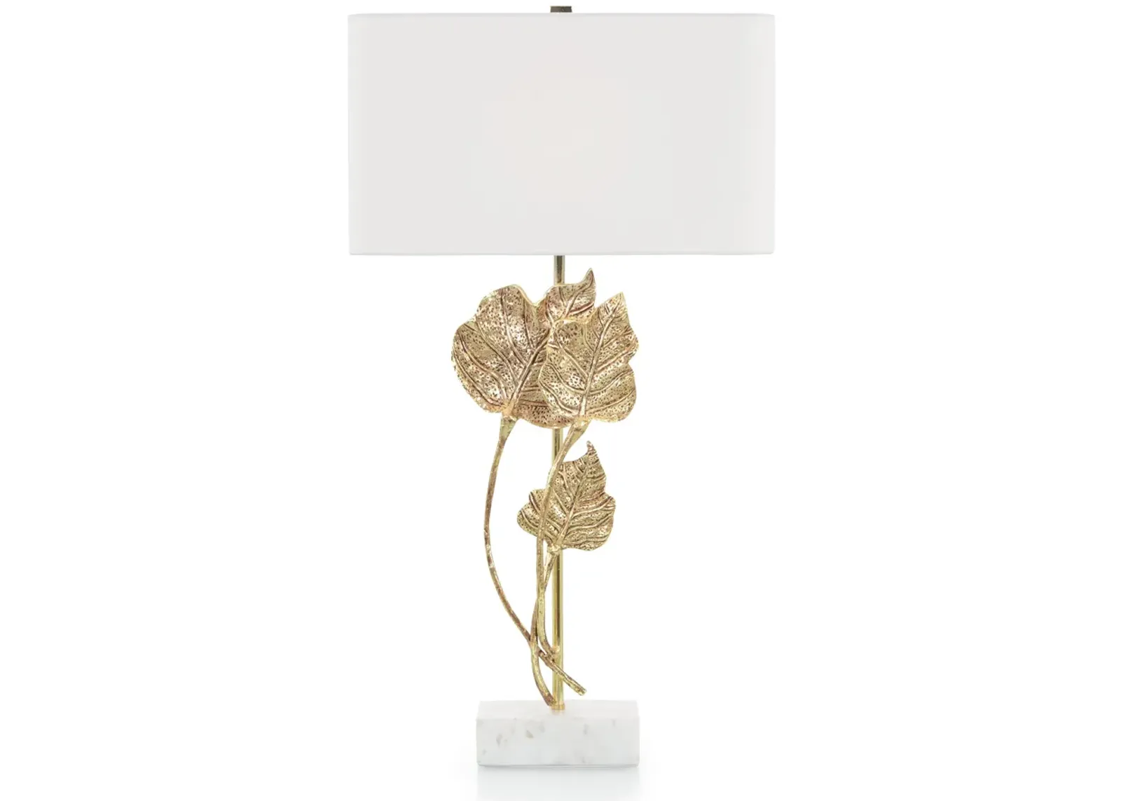 Antique Gold Leaf Table Lamp