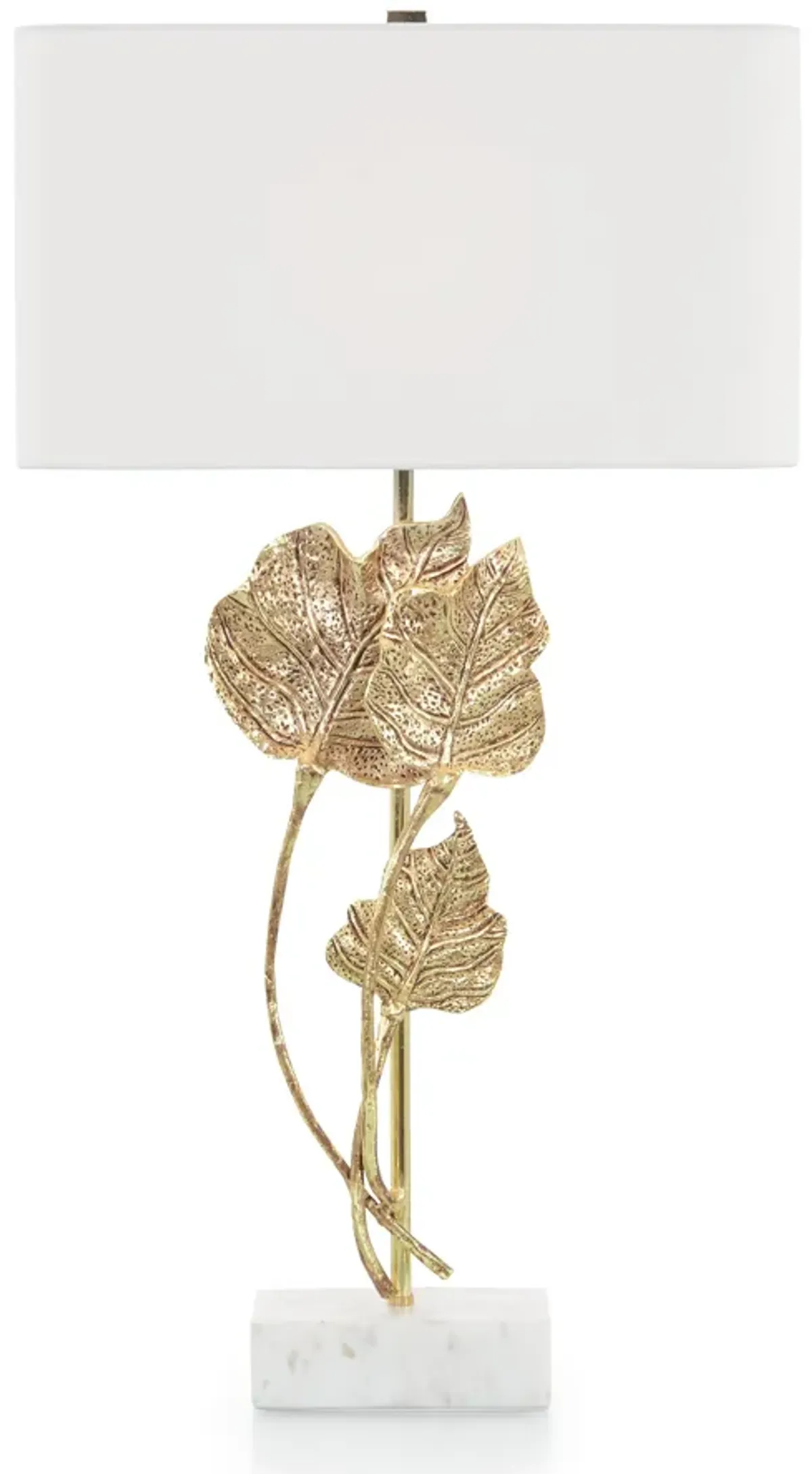 Antique Gold Leaf Table Lamp