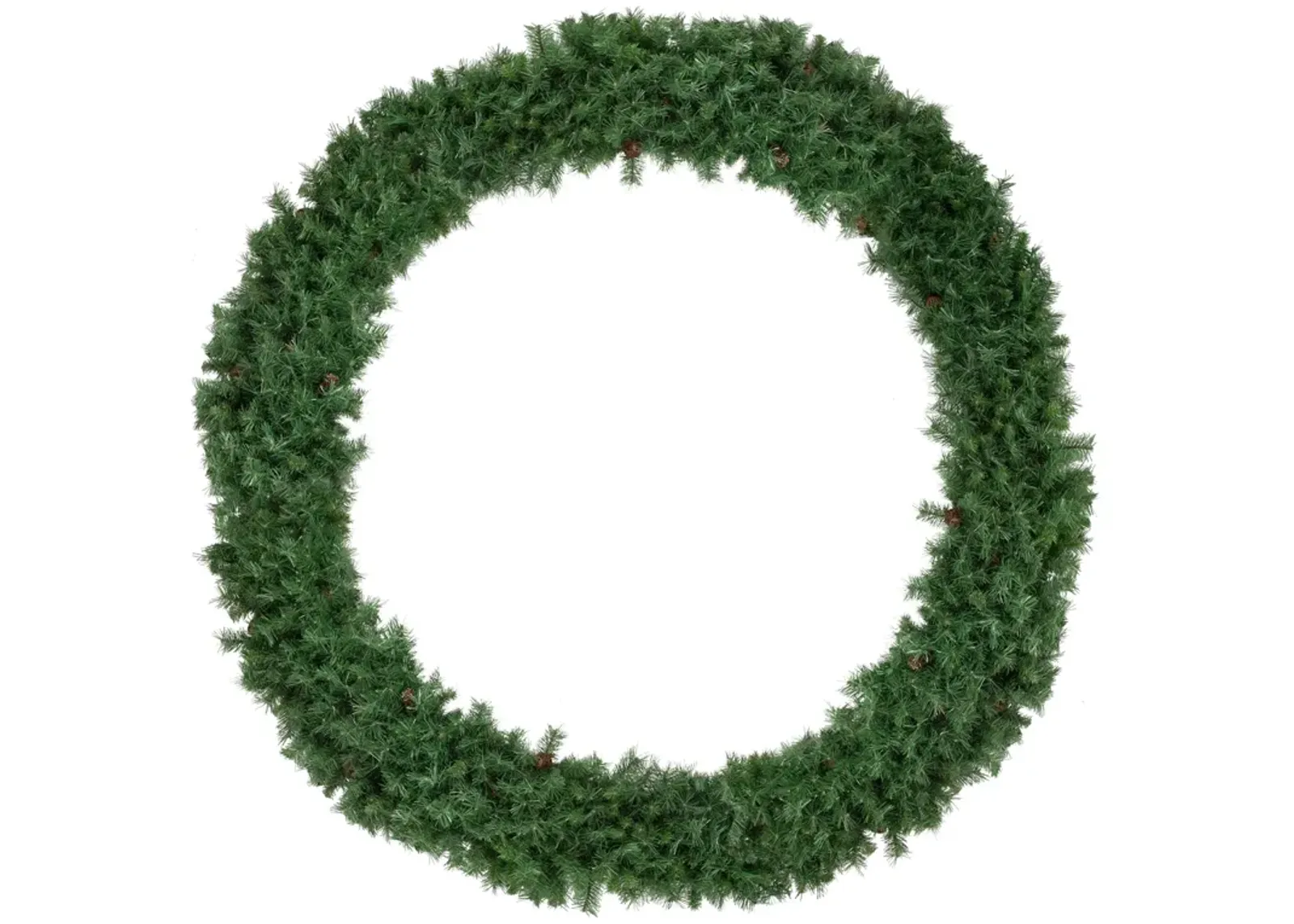 Black River Pine Commercial Artificial Christmas Wreath  6-Foot  Unlit