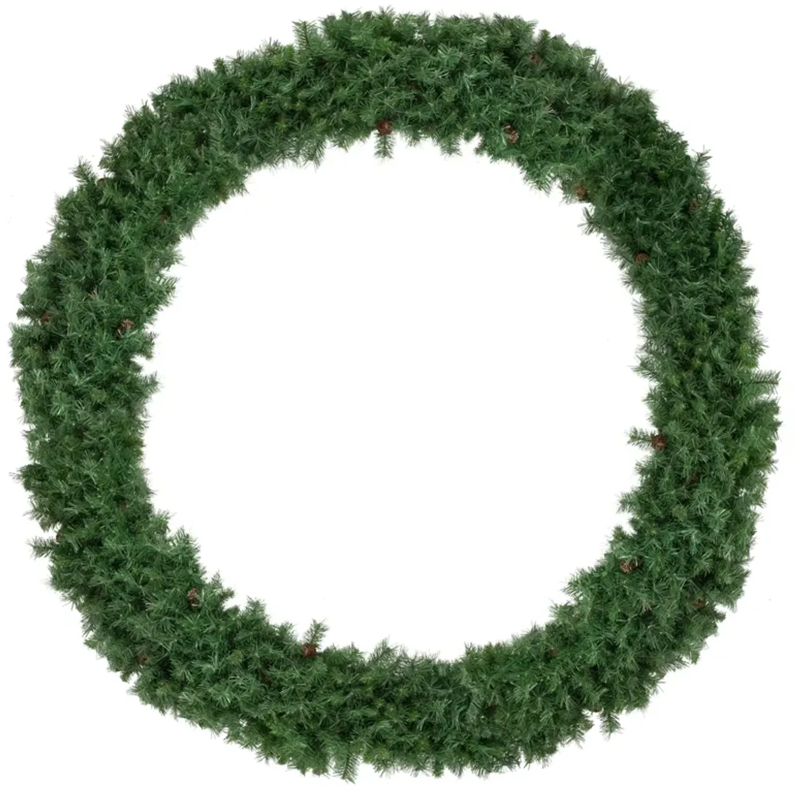 Black River Pine Commercial Artificial Christmas Wreath  6-Foot  Unlit