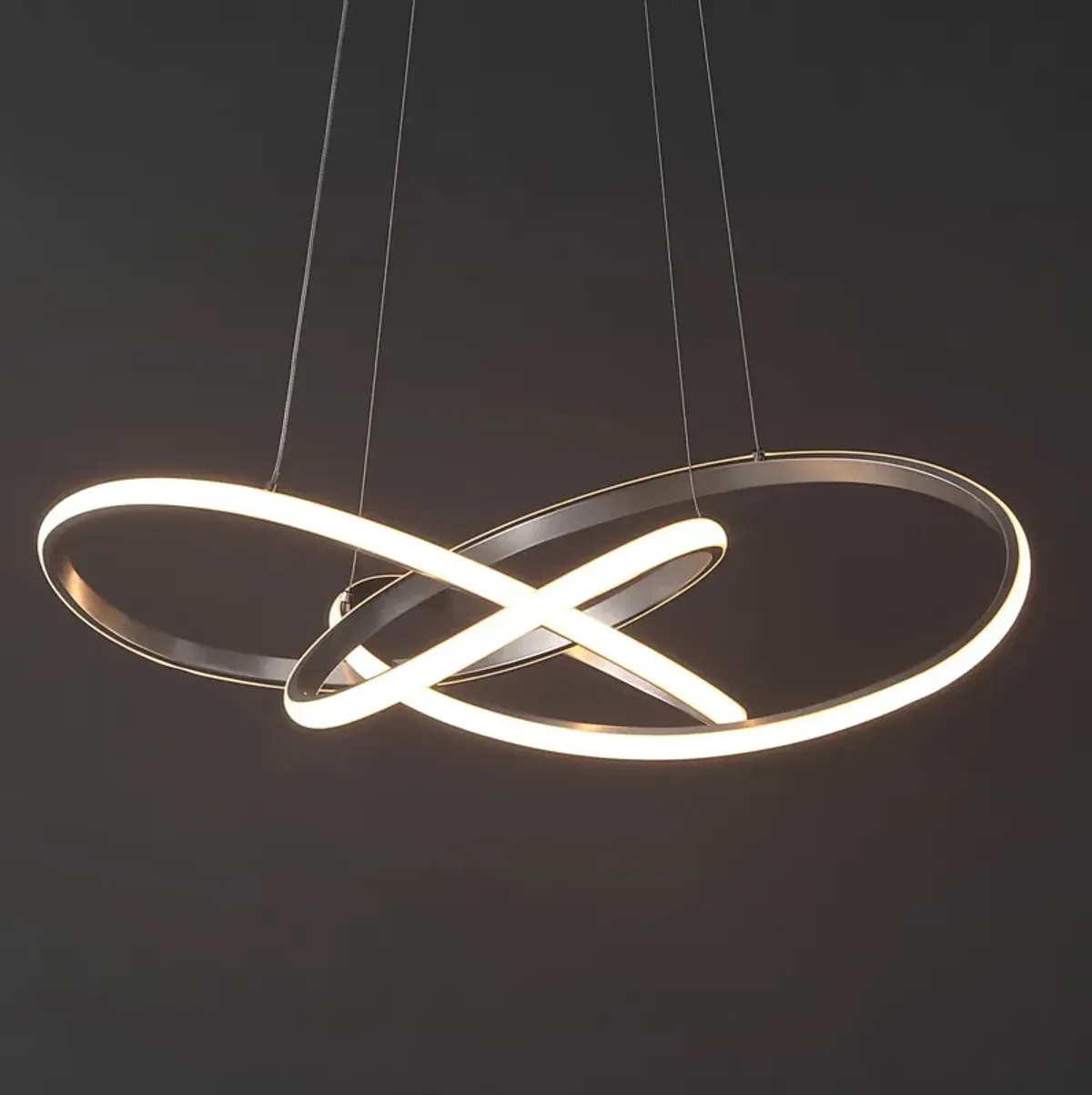 Alexia 25" Abstract Integrated LED Metal Adjustable Pendant