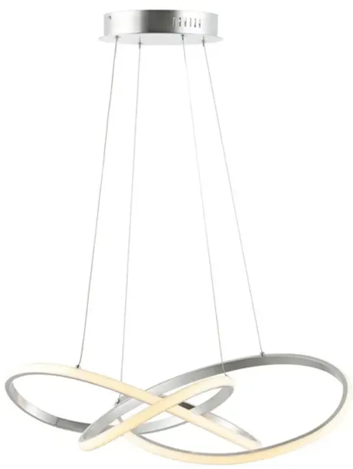 Alexia 25" Abstract Integrated LED Metal Adjustable Pendant