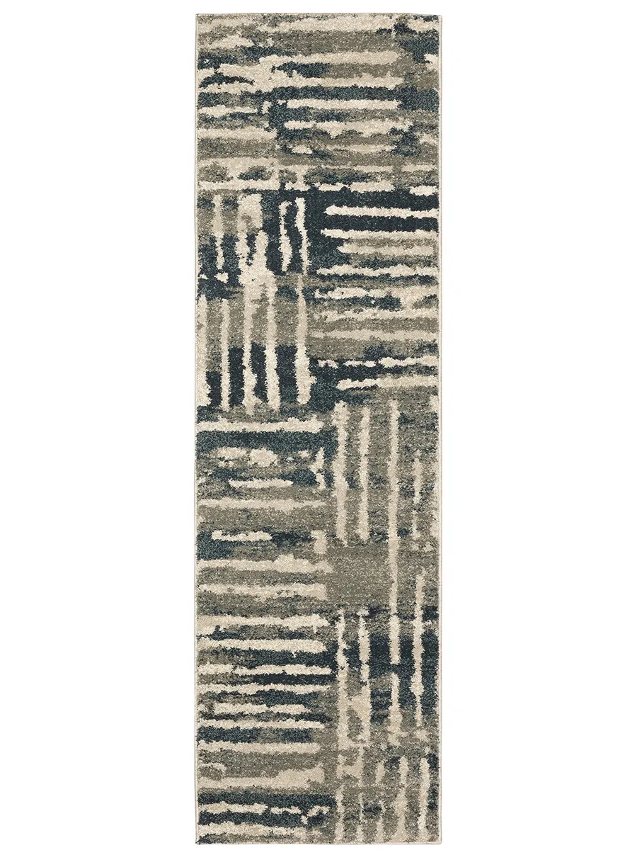 Carson 2'3" x 7'6" Blue Rug