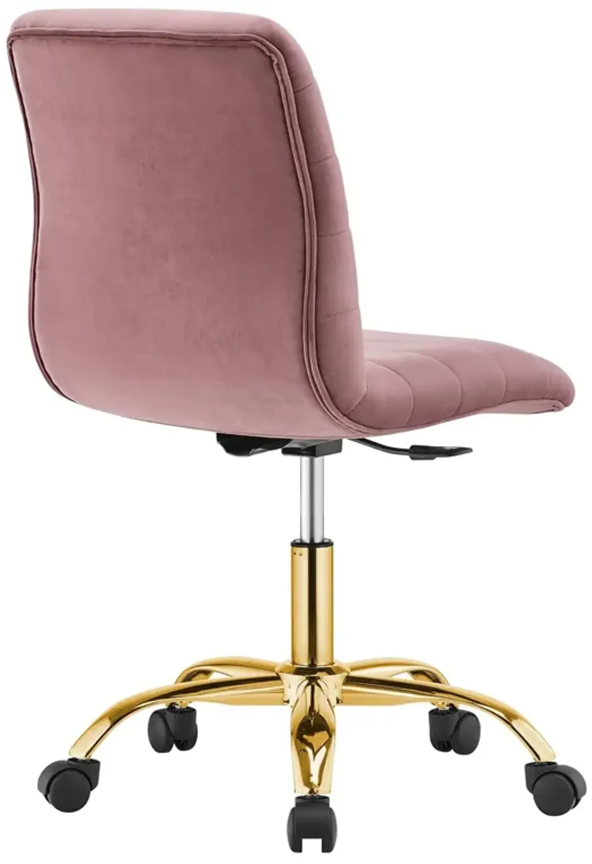 Modway Ripple Home Office Desks and Chairs, Gold Dusty Rose