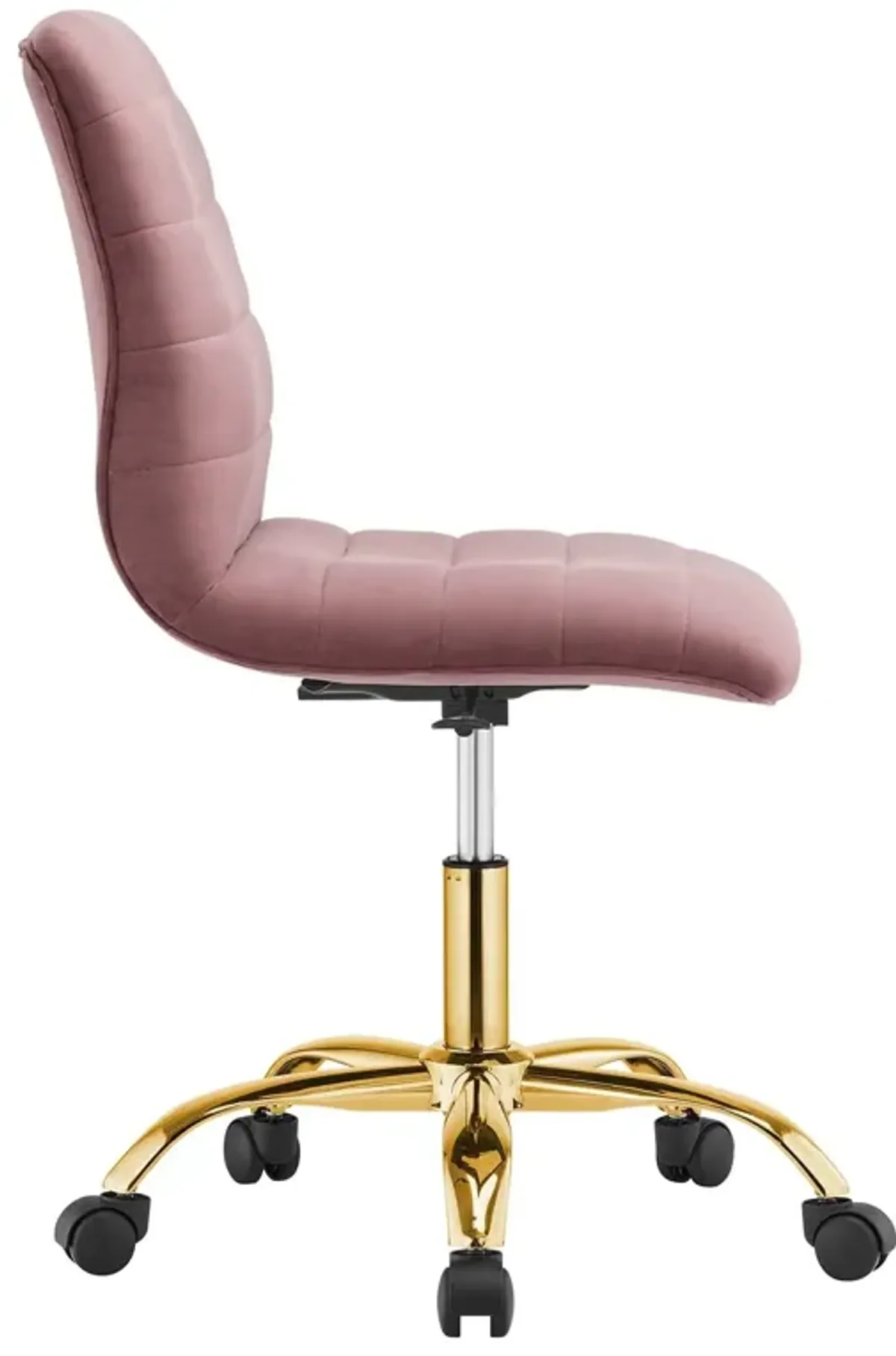 Modway Ripple Home Office Desks and Chairs, Gold Dusty Rose