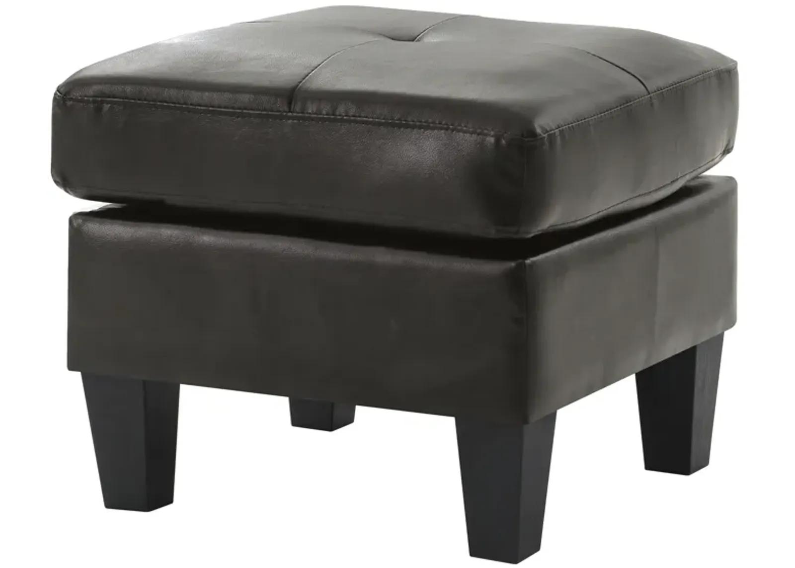 Newbury Faux Leather Upholstered Ottoman