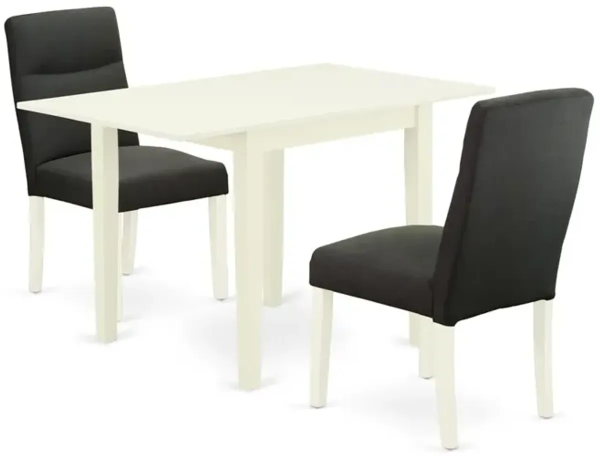 Dining Room Set Linen White, NDBE3-LWH-20