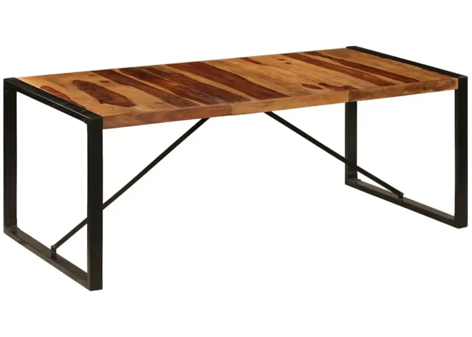 vidaXL Dining Table 78.7"x39.4"x29.5" Solid Sheesham Wood, 247413