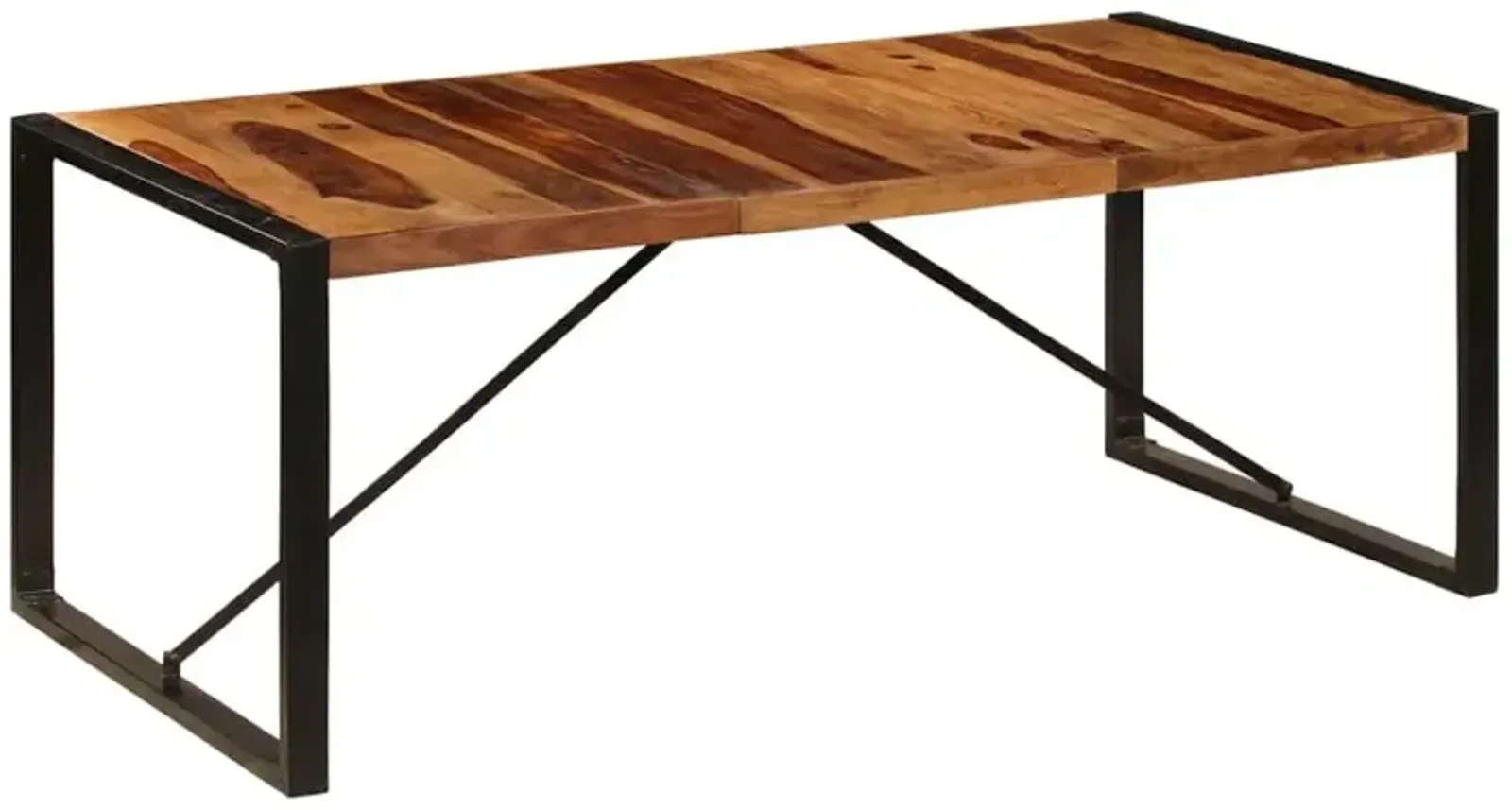 vidaXL Dining Table Solid Sheesham Wood