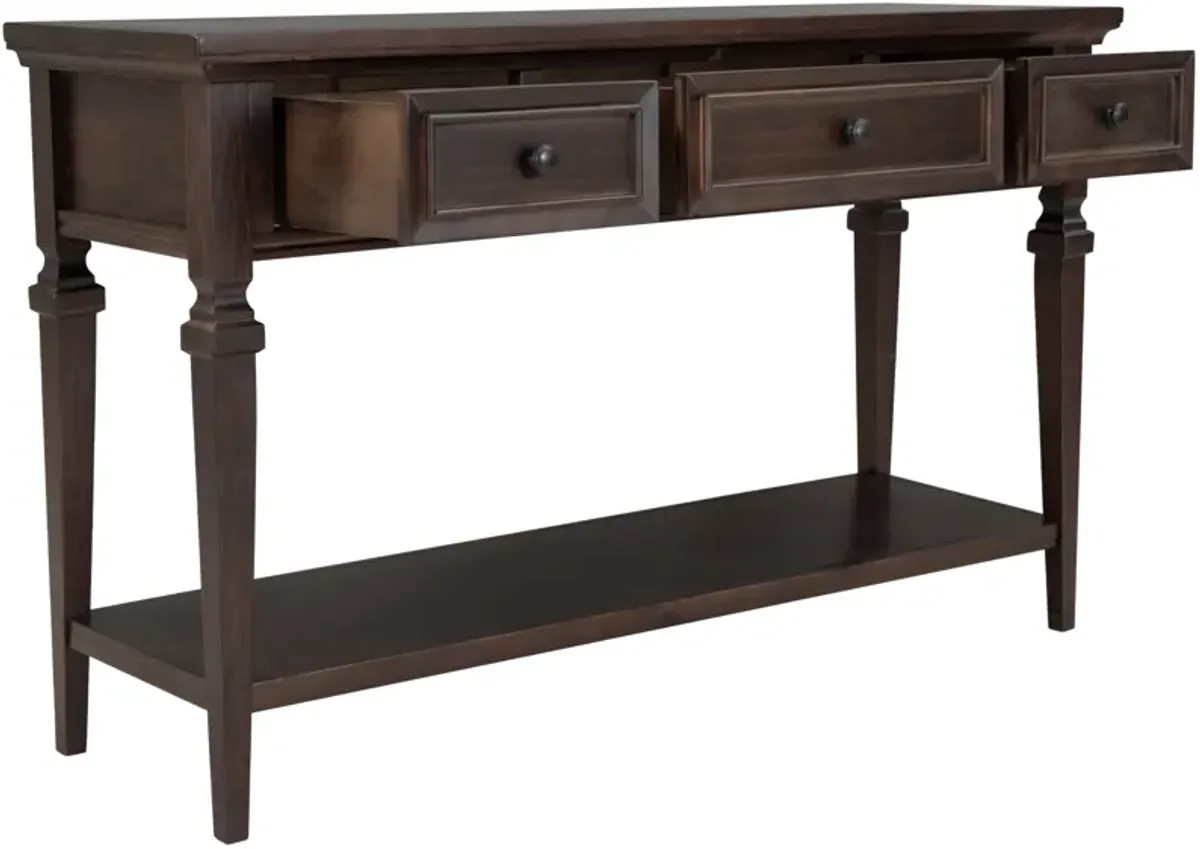 Merax Classic Retro Style Solid Wooden Frame Console Table