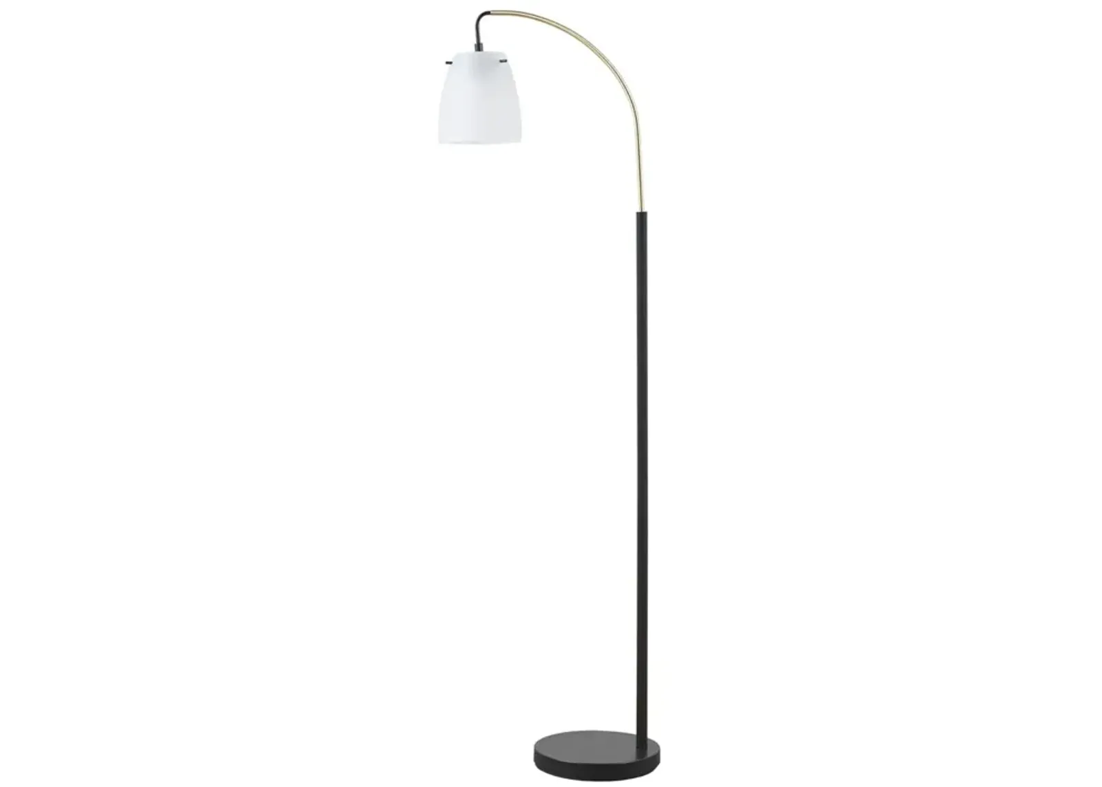 Gracie Mills Cecile Arched Metal Floor Lamp