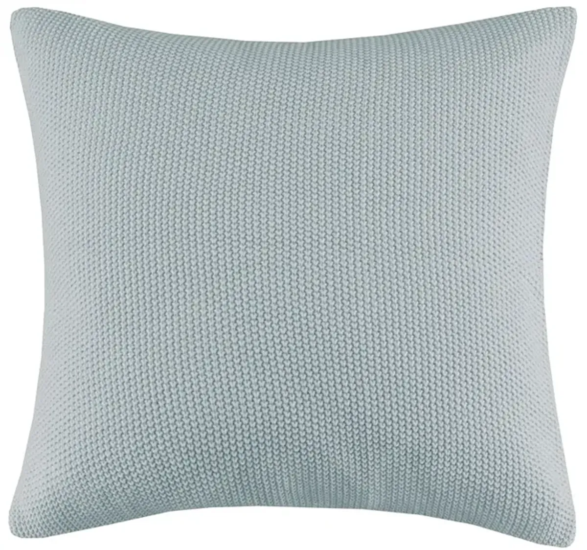 Gracie Mills Lessie Solid Acrylic Knit Euro Pillow Cover