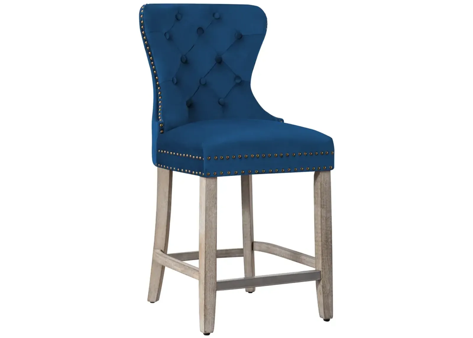 WestinTrends 24" Tufted Velvet Counter Stool