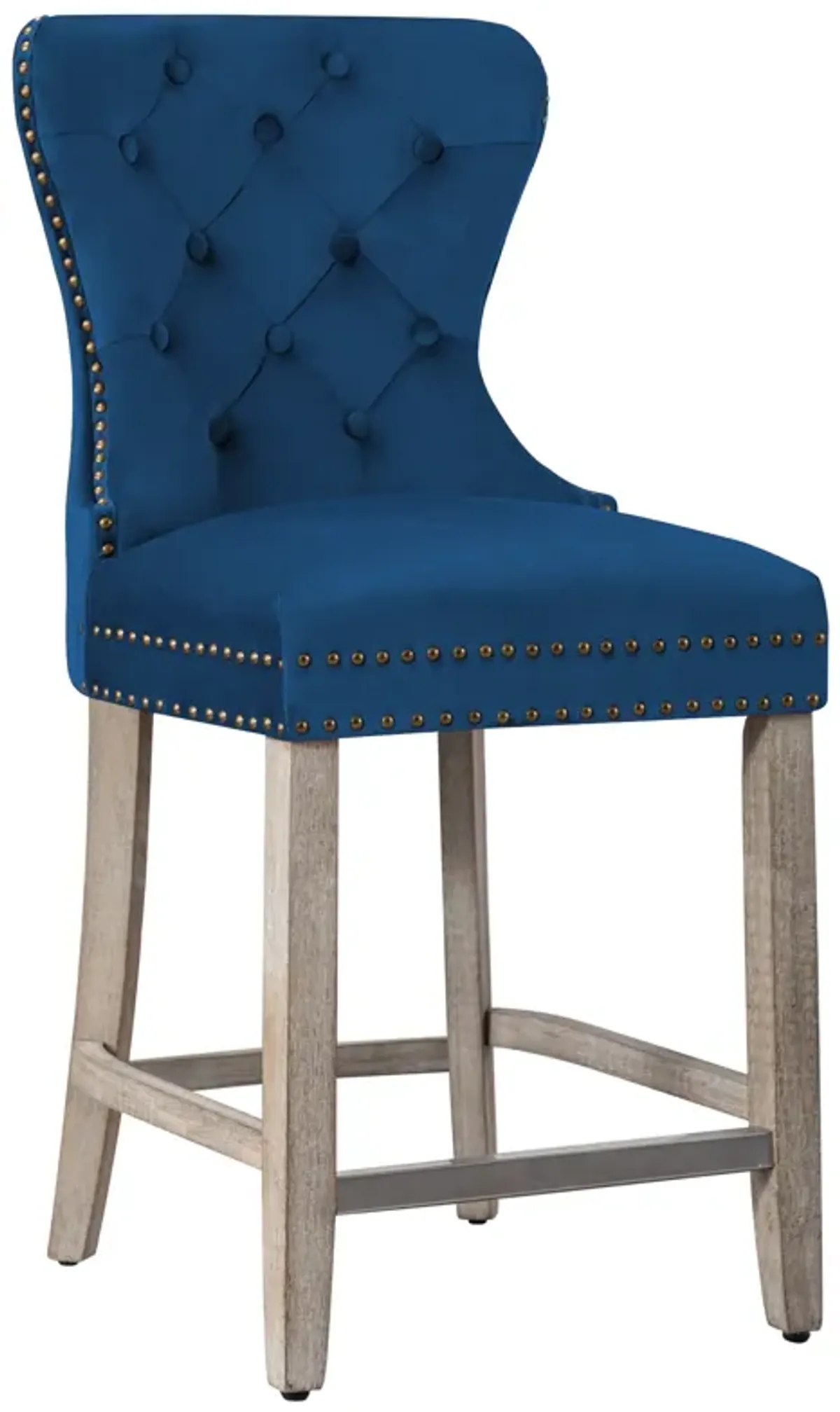 WestinTrends 24" Tufted Velvet Counter Stool