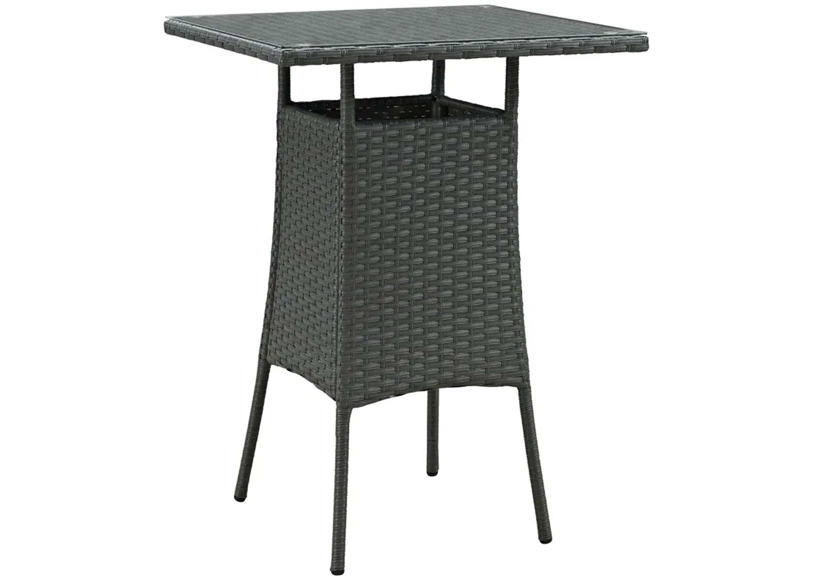 Chocolate Sojourn Small Outdoor Patio Bar Table