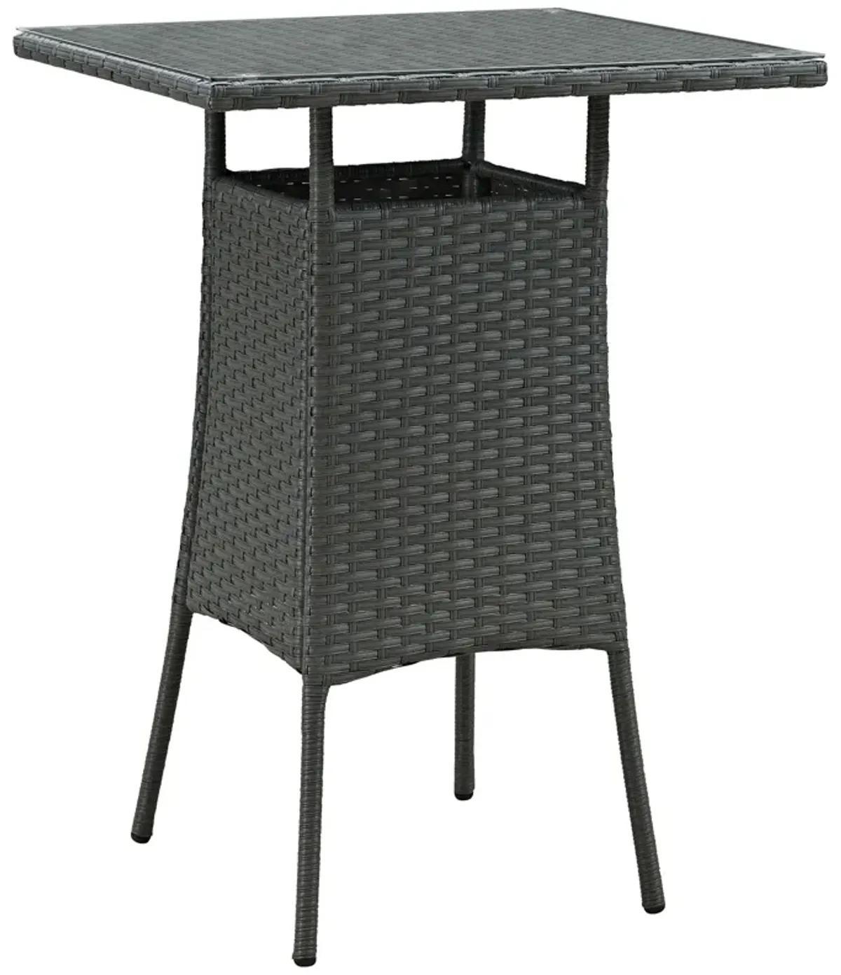 Chocolate Sojourn Small Outdoor Patio Bar Table