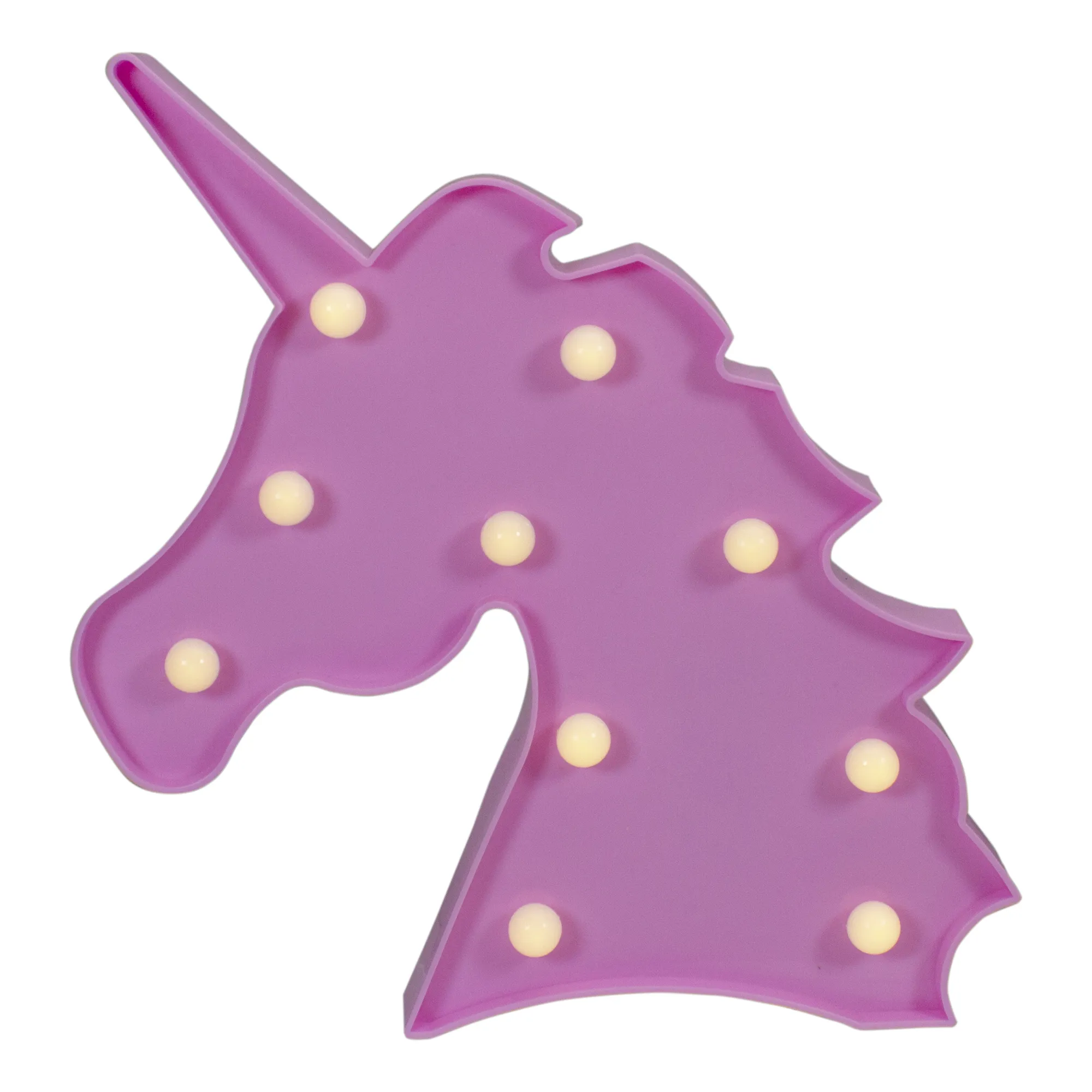 10" LED Lighted Pink Unicorn Marquee Wall Sign