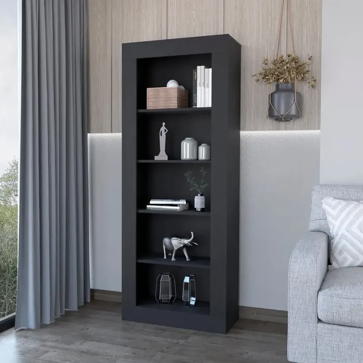 Bookcase Wray, Office, Black