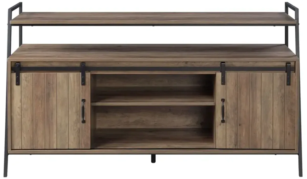 Rashawn TV Stand, Rustic Oak