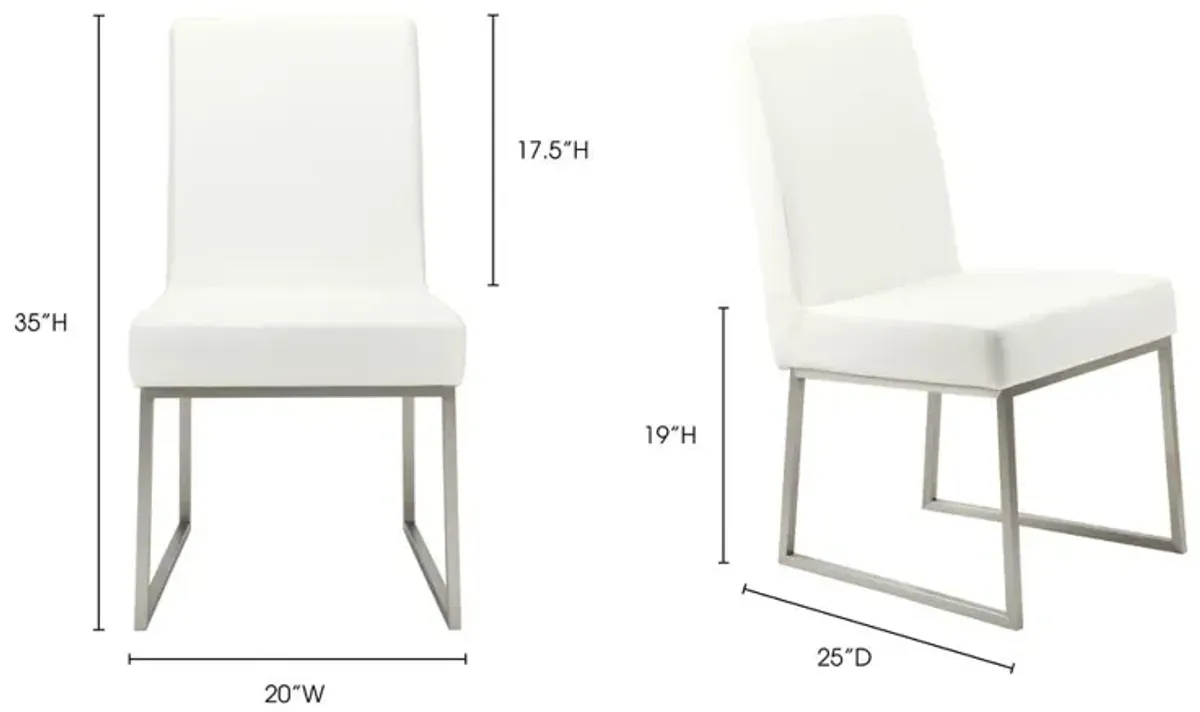 Modern White Dining Chair Set - Tyson Collection (Set of 2), Belen Kox