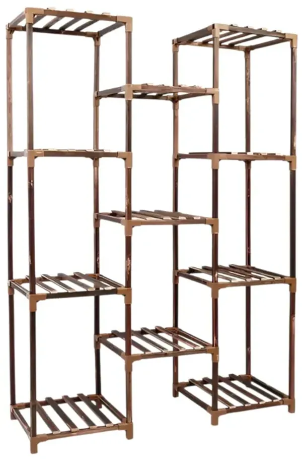 Wooden Flower Display Shelf Rack for Patio Balcony and Garden