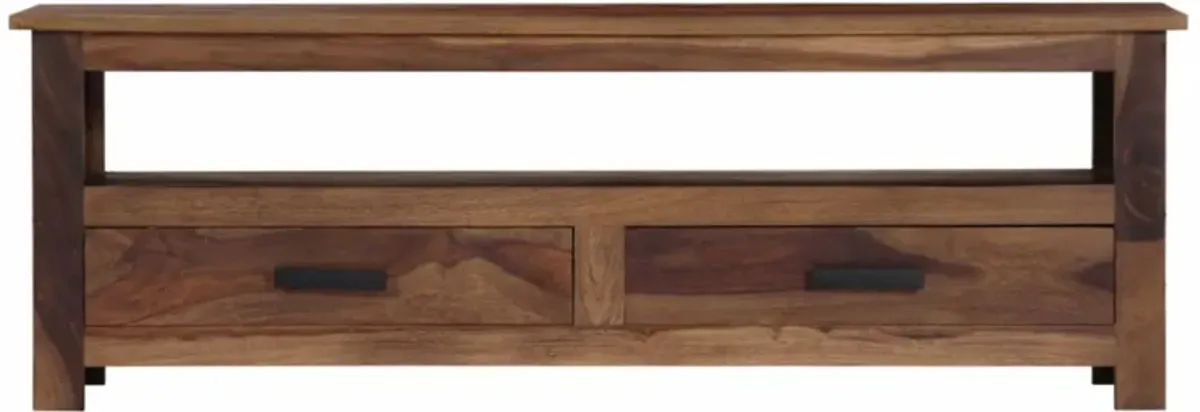 vidaXL TV Cabinet 46.6"x11.8"x15.7" Solid Sheesham Wood