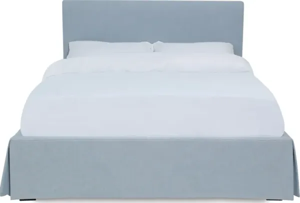 Shelby Skirted Footboard Storage Full Panel Bed