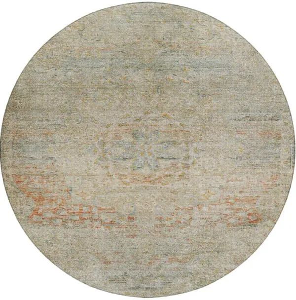 Tabrook TB1 Tan 8' Round Rug