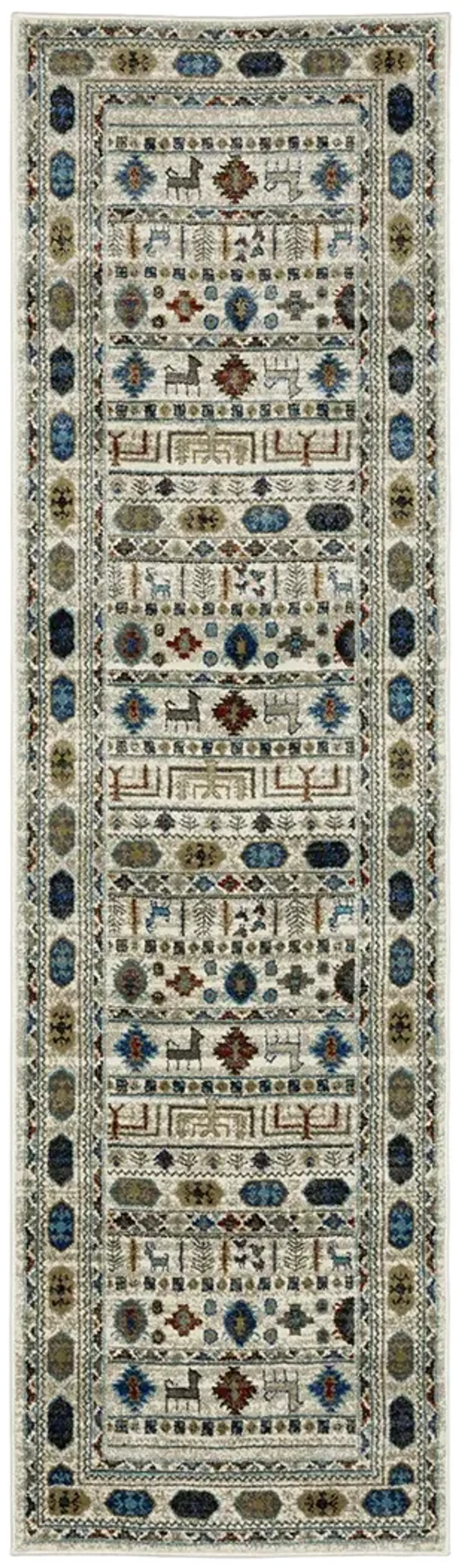 Venice 2'3" x 7'6" Ivory Rug